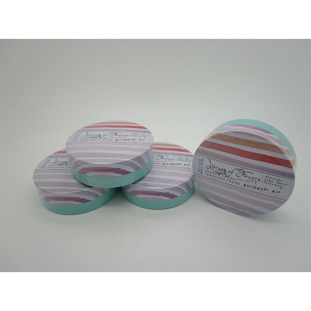 LIBRARY OF FLOWERS Perfumed Creme 017 KIRIMASHI AIR - Lot of 4